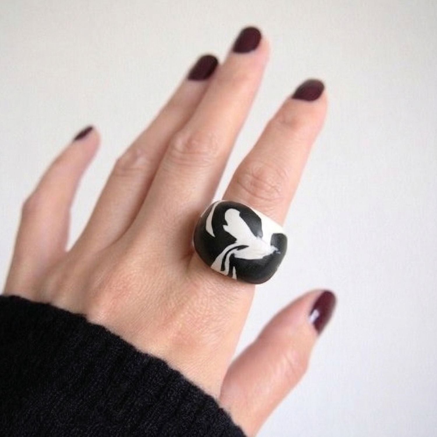 Onyx Chunky Ring