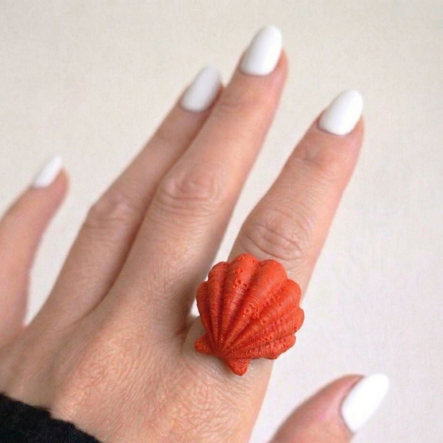 Coral Shell Ring