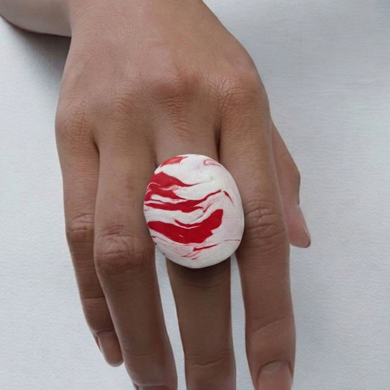 Blood Wave Chunky Ring
