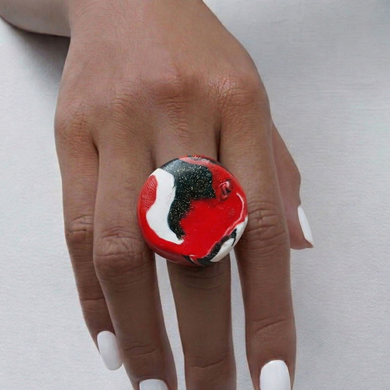 Vein Storm Chunky Ring