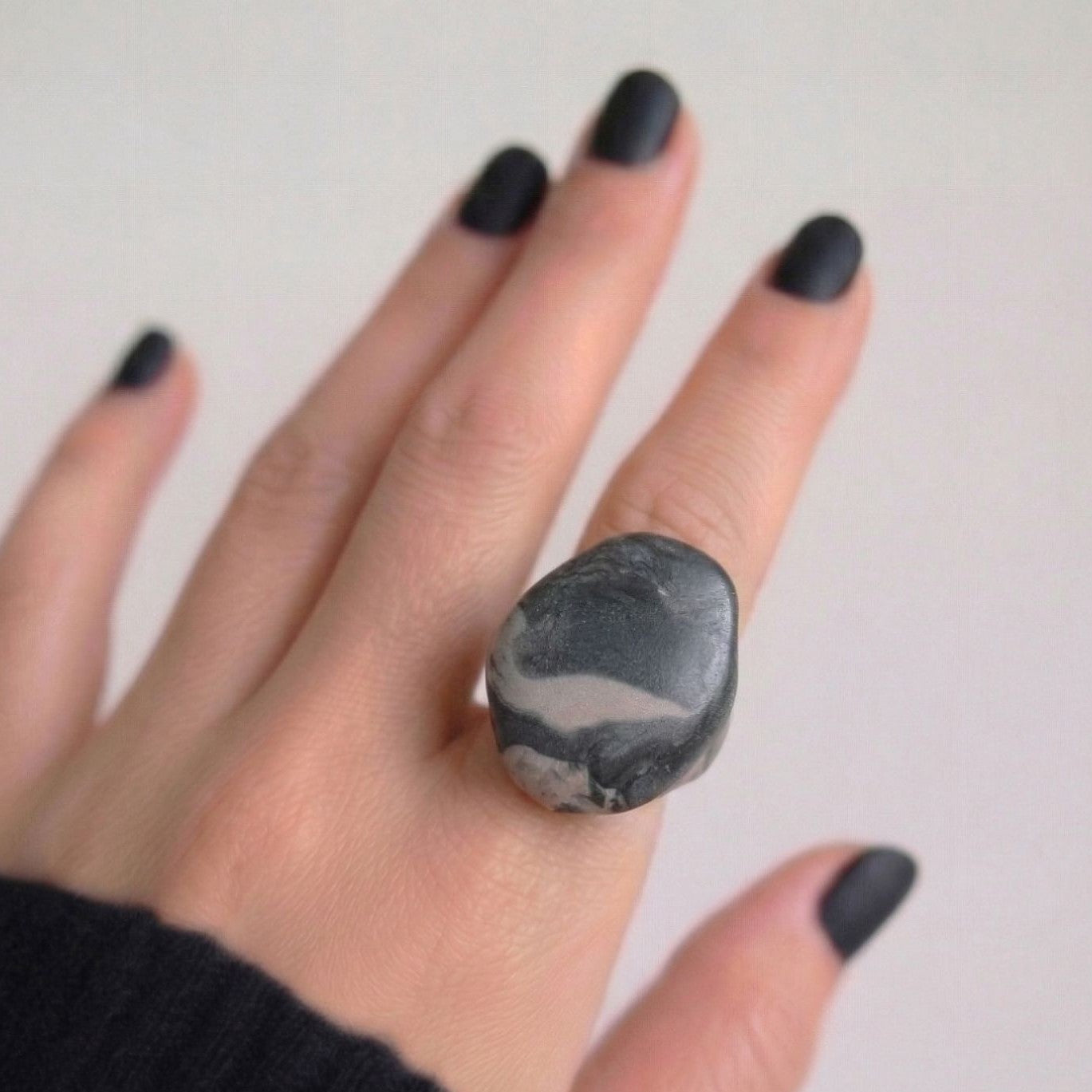 Dark Shadow Chunky Ring