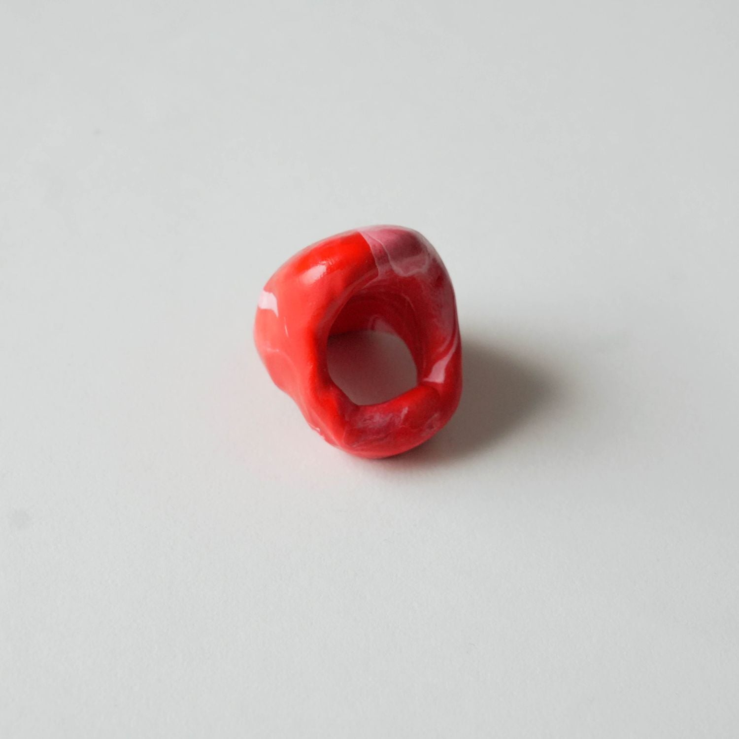 Red Veil Chunky Ring