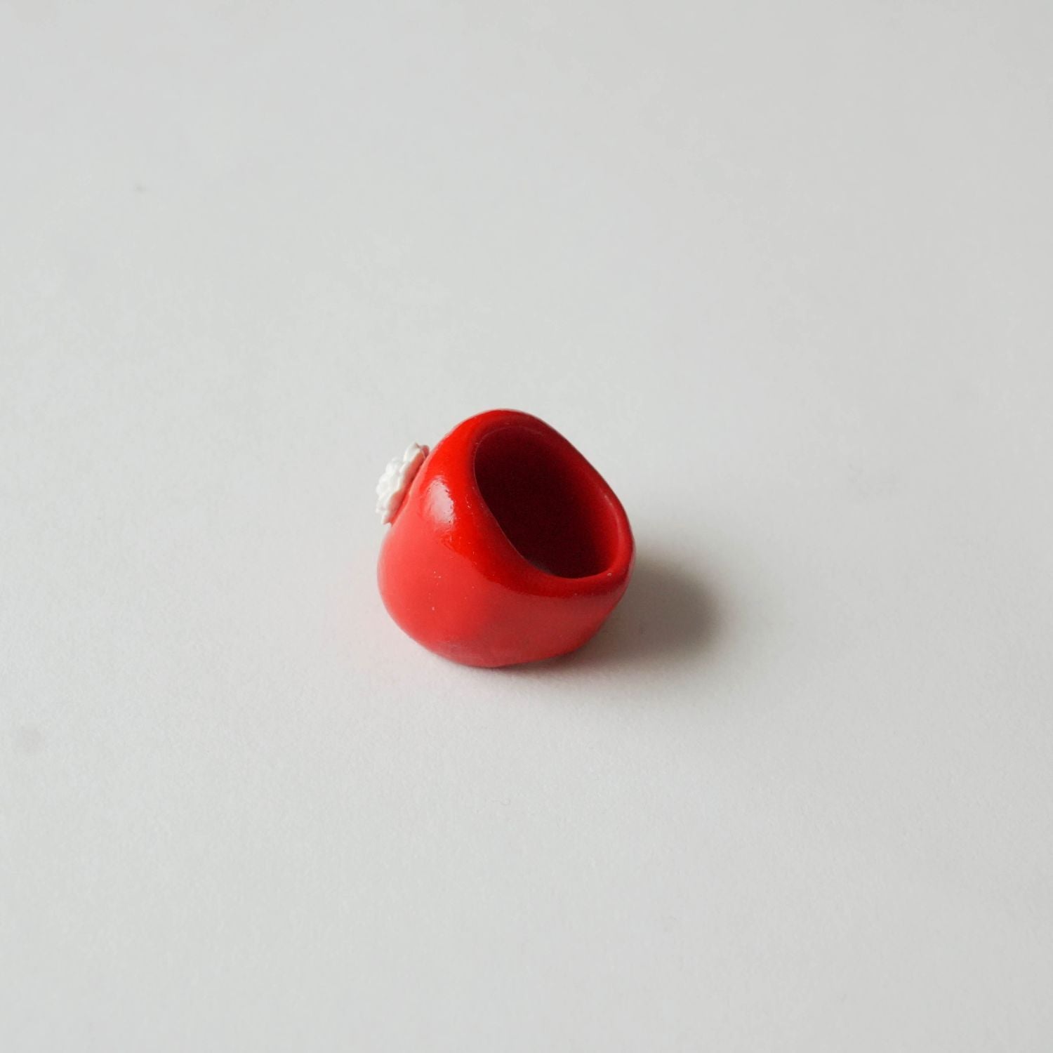 Red Blossom Chunky Ring