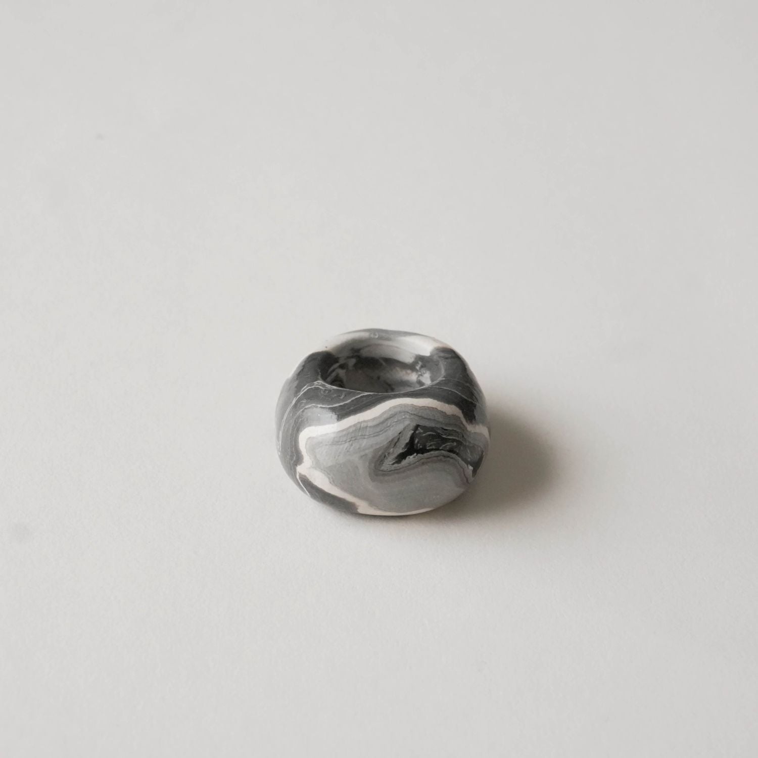 Grey Stone Chunky Ring
