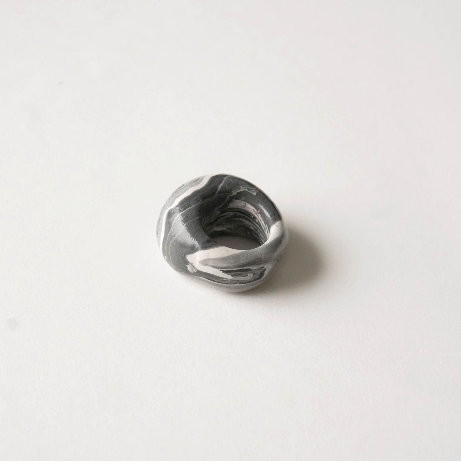 Grey Stone Chunky Ring
